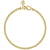 Discount Gabriel & Co. 3mm 14K Yellow Gold Men's Hollow Cuban Link Chain Bracelet