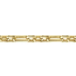 Hot Gabriel & Co. 6.50mm 14K Yellow Gold Men's Hollow Figaro Link Chain Bracelet