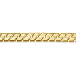 Sale Gabriel & Co. 10mm 14K Yellow Gold Men's Hollow Herringbone Chain Bracelet