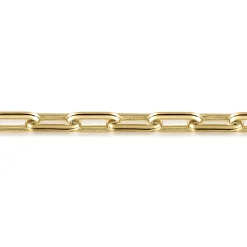 Hot Gabriel & Co. 14mm 14K Yellow Gold Men's Hollow Link Chain Bracelet