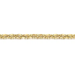 Hot Gabriel & Co. 4mm 14K Yellow Gold Men's Hollow Link Chain Bracelet