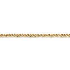Best Gabriel & Co. 4mm 14K Yellow Gold Men's Hollow Wheat Chain Bracelet