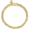 Discount Gabriel & Co. 5.50mm 14K Yellow Gold Men's Solid Faceted Link Chain Bracelet