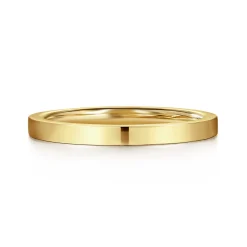 Gabriel & Co. 2MM 14K Yellow Gold Plain Wedding Band
