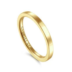Gabriel & Co. 2MM 14K Yellow Gold Plain Wedding Band