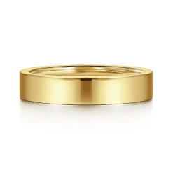 Online Gabriel & Co. 4MM 14K Yellow Gold Plain Wedding Band
