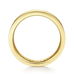 Online Gabriel & Co. 4MM 14K Yellow Gold Plain Wedding Band
