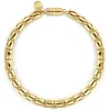 Gabriel & Co. 6mm 14K Yellow Gold Tubular Men's Solid Chain Bracelet