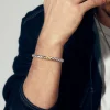 Outlet Gabriel & Co. 6mm 925 Sterling Silver and 14K Yellow Gold Hollow Tubular Chain Bracelet