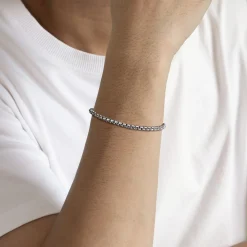 Online Gabriel & Co. 4mm 925 Sterling Silver Men's Solid Box Chain Bracelet