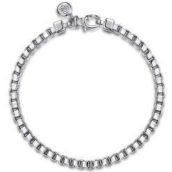 Online Gabriel & Co. 5mm 925 Sterling Silver Men's Solid Box Chain Bracelet