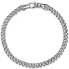 Discount Gabriel & Co. 6mm 925 Sterling Silver Men's Solid Cuban Chain Bracelet