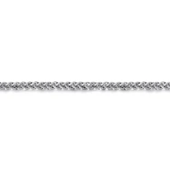 Best Gabriel & Co. 4mm 925 Sterling Silver Men's Solid Wheat Chain Bracelet