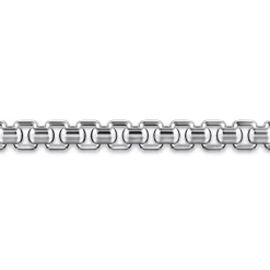 Hot Gabriel & Co. 5mm 925 Sterling Silver Men's Solid Round Box Chain Bracelet