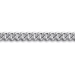 Gabriel & Co. 3mm 925 Sterling Silver Men's Solid Cuban Link Chain Bracelet