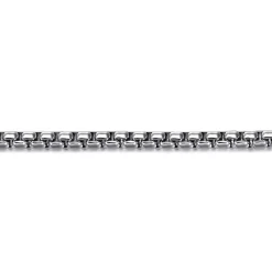 Gabriel & Co. 4mm 925 Sterling Silver Men's Solid Box Chain Bracelet