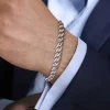 Best Gabriel & Co. 8mm 925 Sterling Silver Men's Solid Cuban Link Chain Bracelet