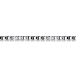 Discount Gabriel & Co. 5mm 925 Sterling Silver Men's Solid Box Chain Bracelet