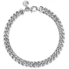Gabriel & Co. 7mm 925 Sterling Silver Men's Solid Cuban Link Chain with Diamond Cut Bracelet