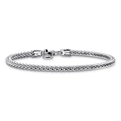 Best Gabriel & Co. 4mm 925 Sterling Silver Men's Solid Wheat Chain Bracelet