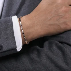Online Gabriel & Co. 5mm 925 Sterling Silver Men's Solid Box Chain Bracelet