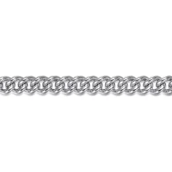 Clearance Gabriel & Co. 7mm 925 Sterling Silver Men's Solid Cuban Link Chain Bracelet