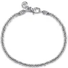 Sale Gabriel & Co. 4mm 925 Sterling Silver Men's Solid Link Chain Bracelet