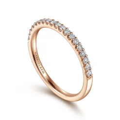 New Gabriel & Co. Montreal - 14K Rose Gold Diamond Anniversary Band - 0.25 ct