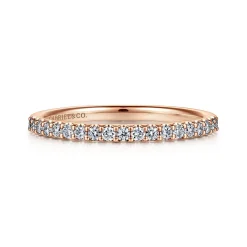 New Gabriel & Co. Montreal - 14K Rose Gold Diamond Anniversary Band - 0.25 ct