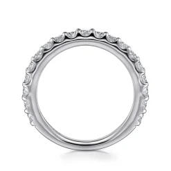 Best Gabriel & Co. Montreal - 14k White Gold Diamond Anniversary Band - 0.75 ct