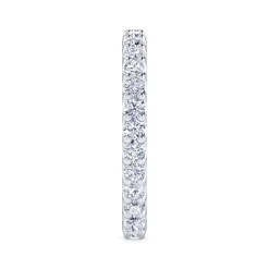 Sale Gabriel & Co. Montreal - 14K White Gold French Pave Set Diamond Eternity Band - 1 ct