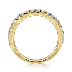 Gabriel & Co. Montreal - 14K Yellow Gold Diamond Anniversary Band - 0.5 ct