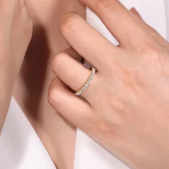 Gabriel & Co. Montreal - 14K Yellow Gold Diamond Anniversary Band - 0.5 ct
