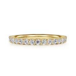 Gabriel & Co. Montreal - 14K Yellow Gold Diamond Anniversary Band - 0.5 ct