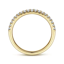 Best Gabriel & Co. Montreal - 14K Yellow Gold Diamond Anniversary Band - 0.25 ct