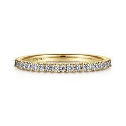 Best Gabriel & Co. Montreal - 14K Yellow Gold Diamond Anniversary Band - 0.25 ct