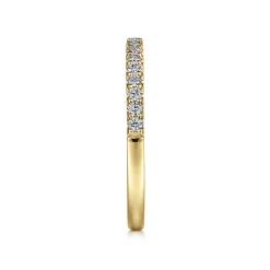 Best Gabriel & Co. Montreal - 14K Yellow Gold Diamond Anniversary Band - 0.25 ct