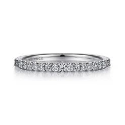 Outlet Gabriel & Co. Montreal - Platinum Diamond Anniversary Band - 0.25 ct