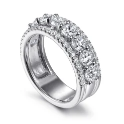 Gabriel & Co. Nash - 14K White Gold Diamond Anniversary Band - 1.9 ct