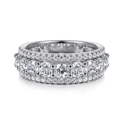 Gabriel & Co. Nash - 14K White Gold Diamond Anniversary Band - 1.9 ct