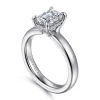 Outlet Gabriel & Co. Neema - 18K White Gold Emerald Cut Diamond Engagement Ring