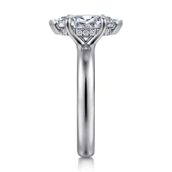 Outlet Gabriel & Co. Neema - 14K White Gold Marquise Shape Diamond Engagement Ring