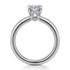 Gabriel & Co. Neema - 18K White Gold Oval Diamond Engagement Ring