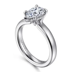 Sale Gabriel & Co. Neema - 18K White Gold Pear Shape Diamond Engagement Ring