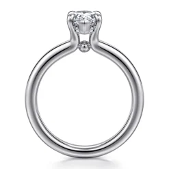 Sale Gabriel & Co. Neema - 18K White Gold Pear Shape Diamond Engagement Ring