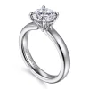 Sale Gabriel & Co. Neema - 14K White Gold Round Diamond Engagement Ring