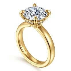 Online Gabriel & Co. Neema - 14K White Gold Round Diamond Engagement Ring