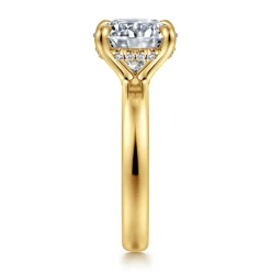 Online Gabriel & Co. Neema - 14K White Gold Round Diamond Engagement Ring