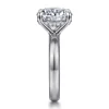 Gabriel & Co. Neema - 14K White Gold Round Diamond Engagement Ring