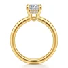 Gabriel & Co. Neema - 18K Yellow Gold Cushion Cut Diamond Engagement Ring